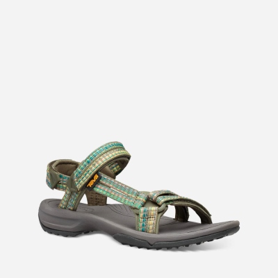 Teva Terra Fi Lite - Women's Teva Hiking Sandals - Olive | India (WKEO61283)